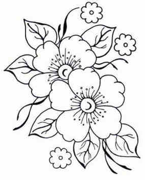 ▷▷  - Dibujos de flores fáciles de colorear