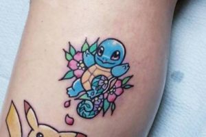 Squirtle Pokemon y Pikachu