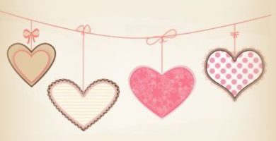 corazones tira