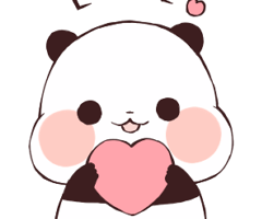 panda corazon